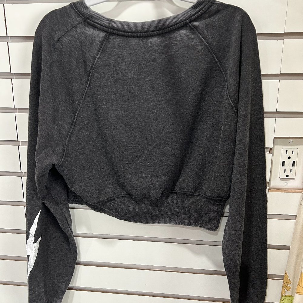 NWT Recycled Karma Bowie Cropped Sweatshirt Final Sale - Picture 2 of 2